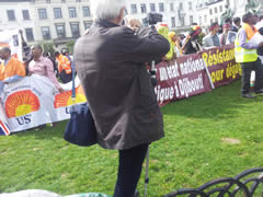 Manifestation djiboutienne à Bruxelles le 2 avril 2014