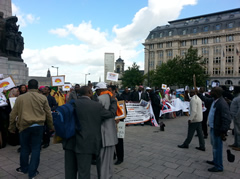 Manifestation Bruxelles contre Guelleh