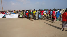 Manifestation jeunes lycéens à Obock - Djibouti