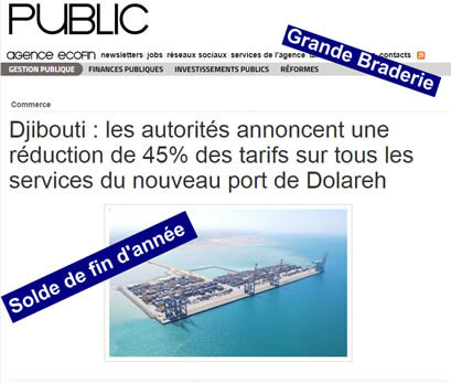 Guelleh brade les tarifs du nouveau port